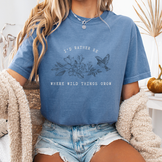 Where Wild Things Grow – Rooted, Free, Unapologetically You Tee