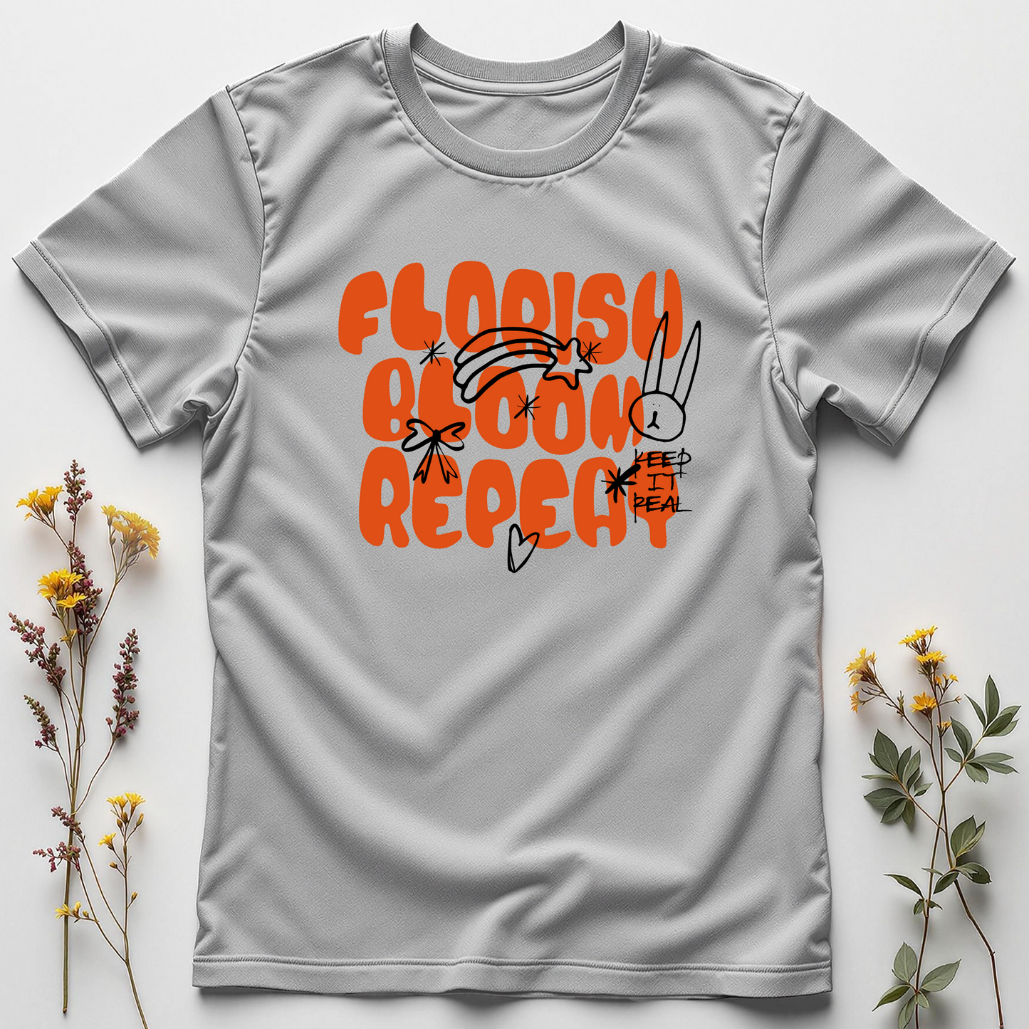 Florish. Bloom. Repeat. Tee
