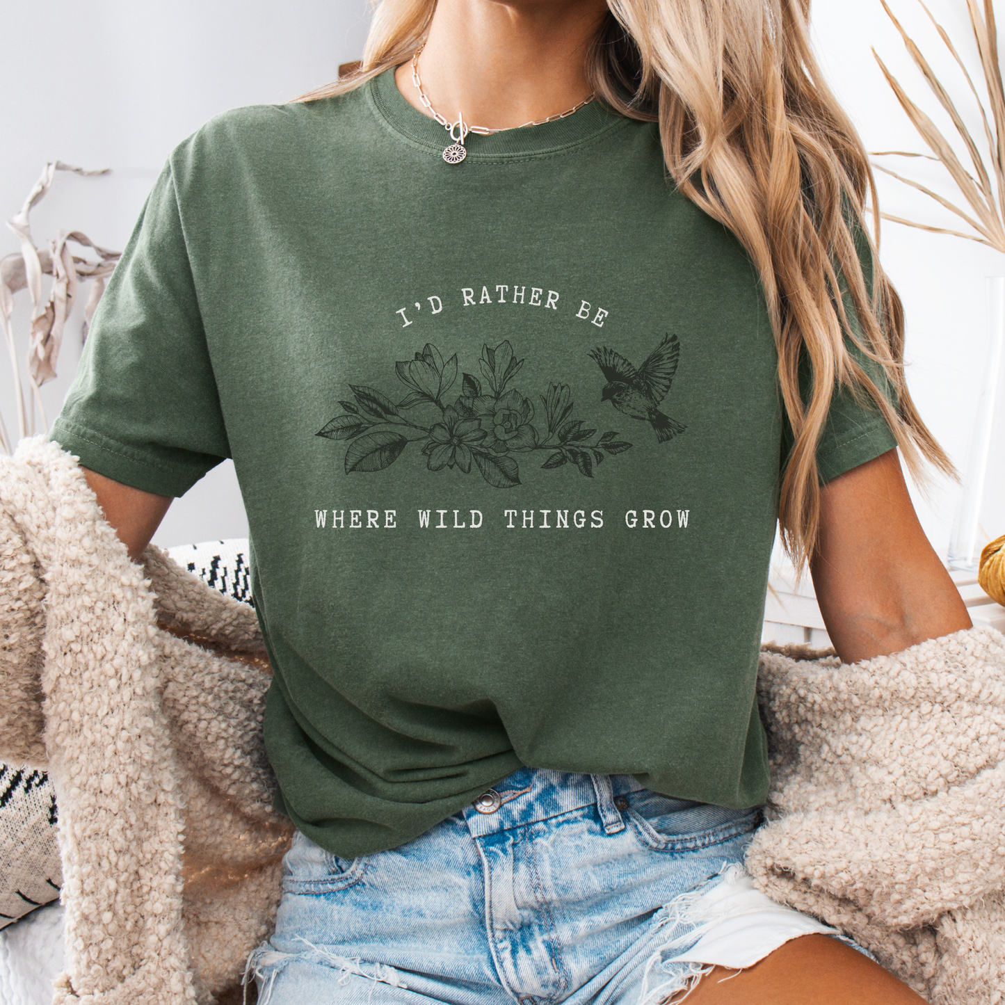 Where Wild Things Grow – Rooted, Free, Unapologetically You Tee