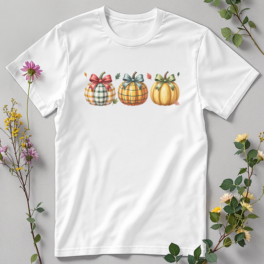 Plaid & Pumpkin Charm Tee