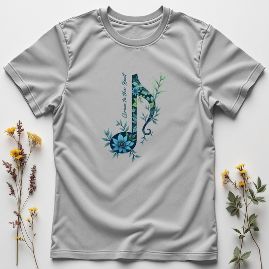 Grow to the Beat — Rhythm & Roots Tee