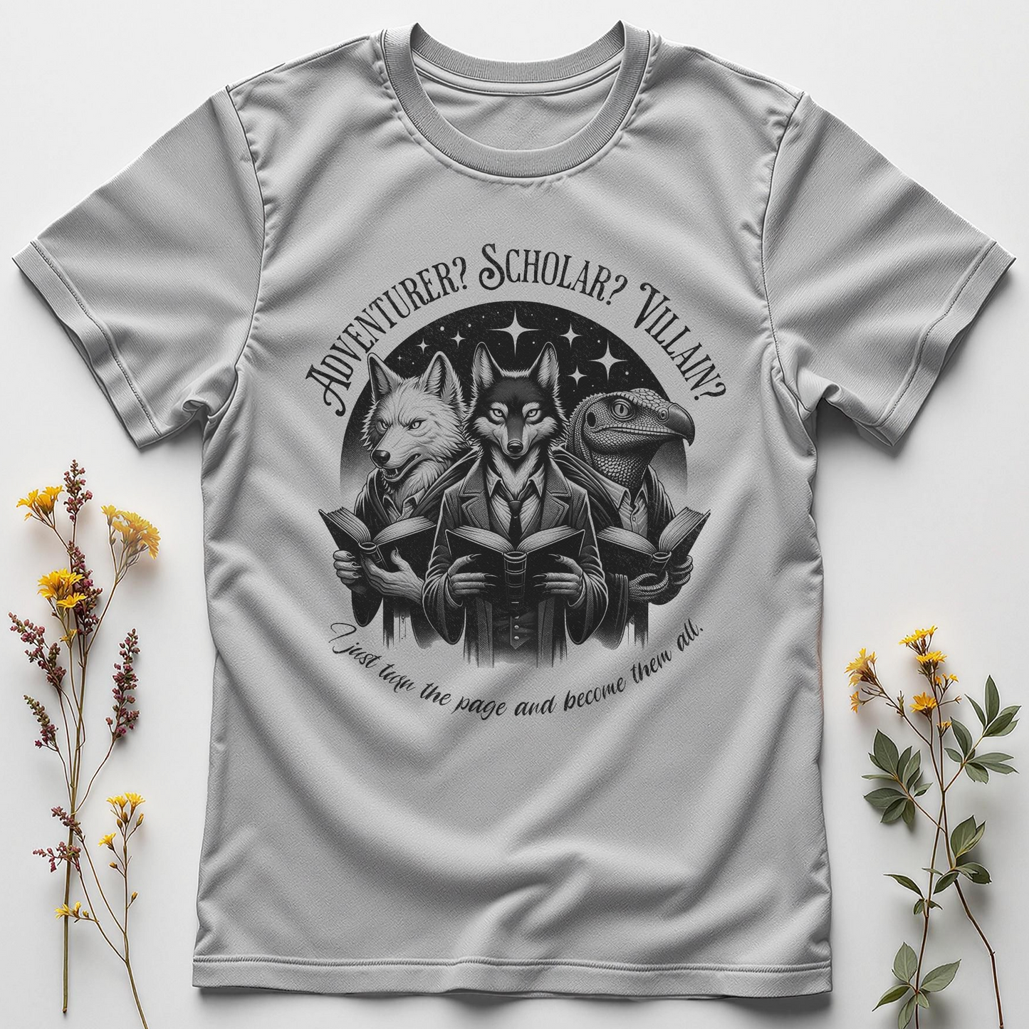 Adventurer? Scholar? Villain? Tee