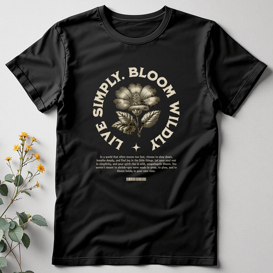 Live Simply, Bloom Wildly Tee