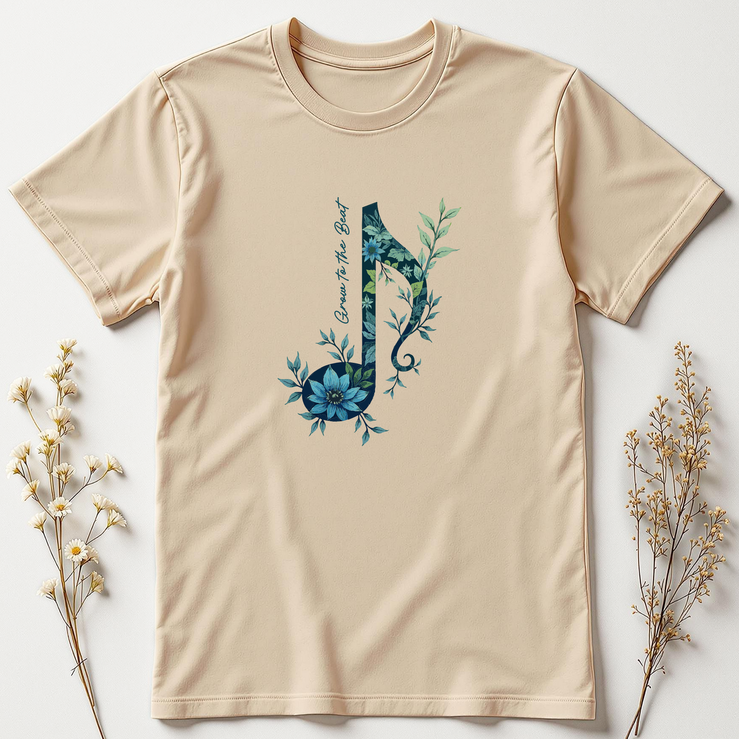 Grow to the Beat — Rhythm & Roots Tee