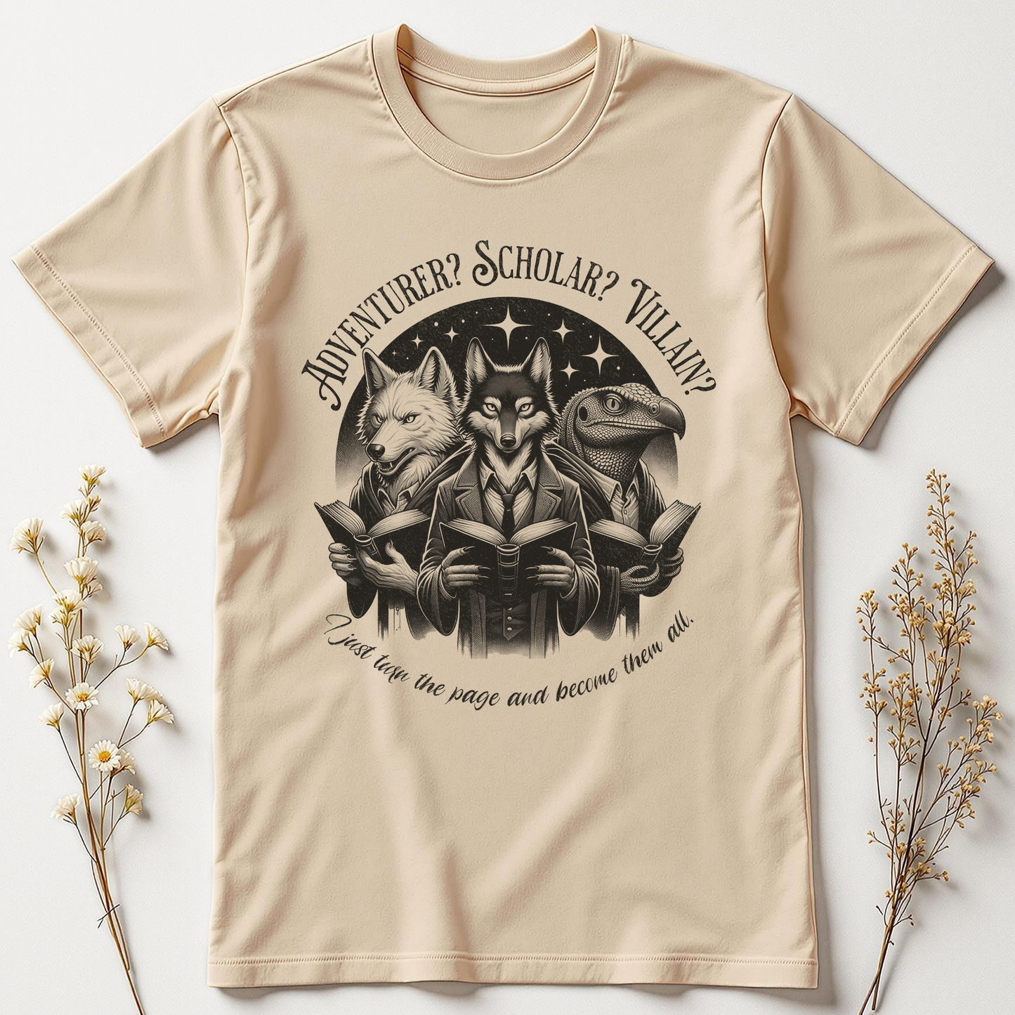 Adventurer? Scholar? Villain? Tee