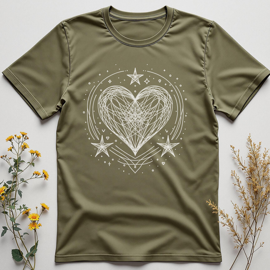 Cosmic Doodle Heart Tee