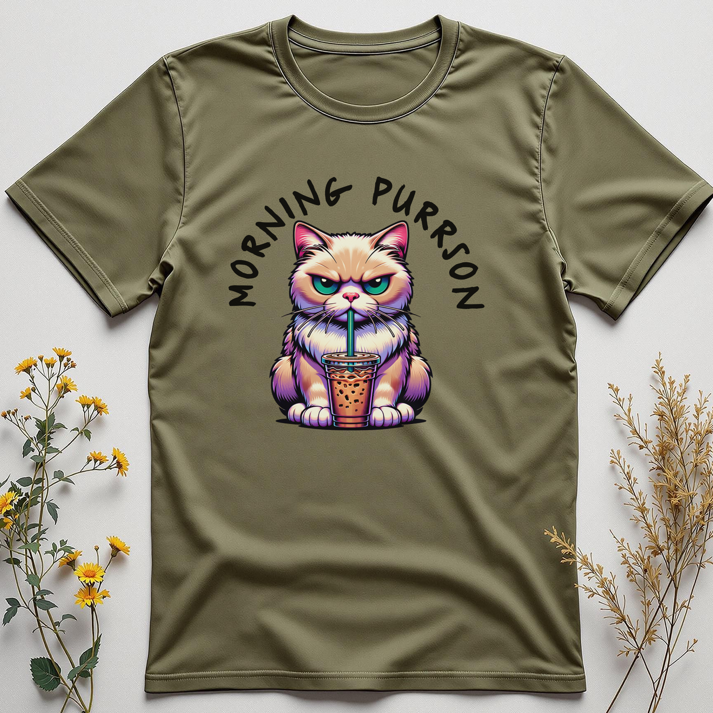 Grumpy but Purrfectly Functional Tee
