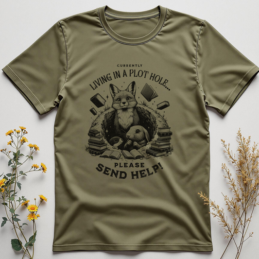 Currently Living in a Plot Hole Tee
