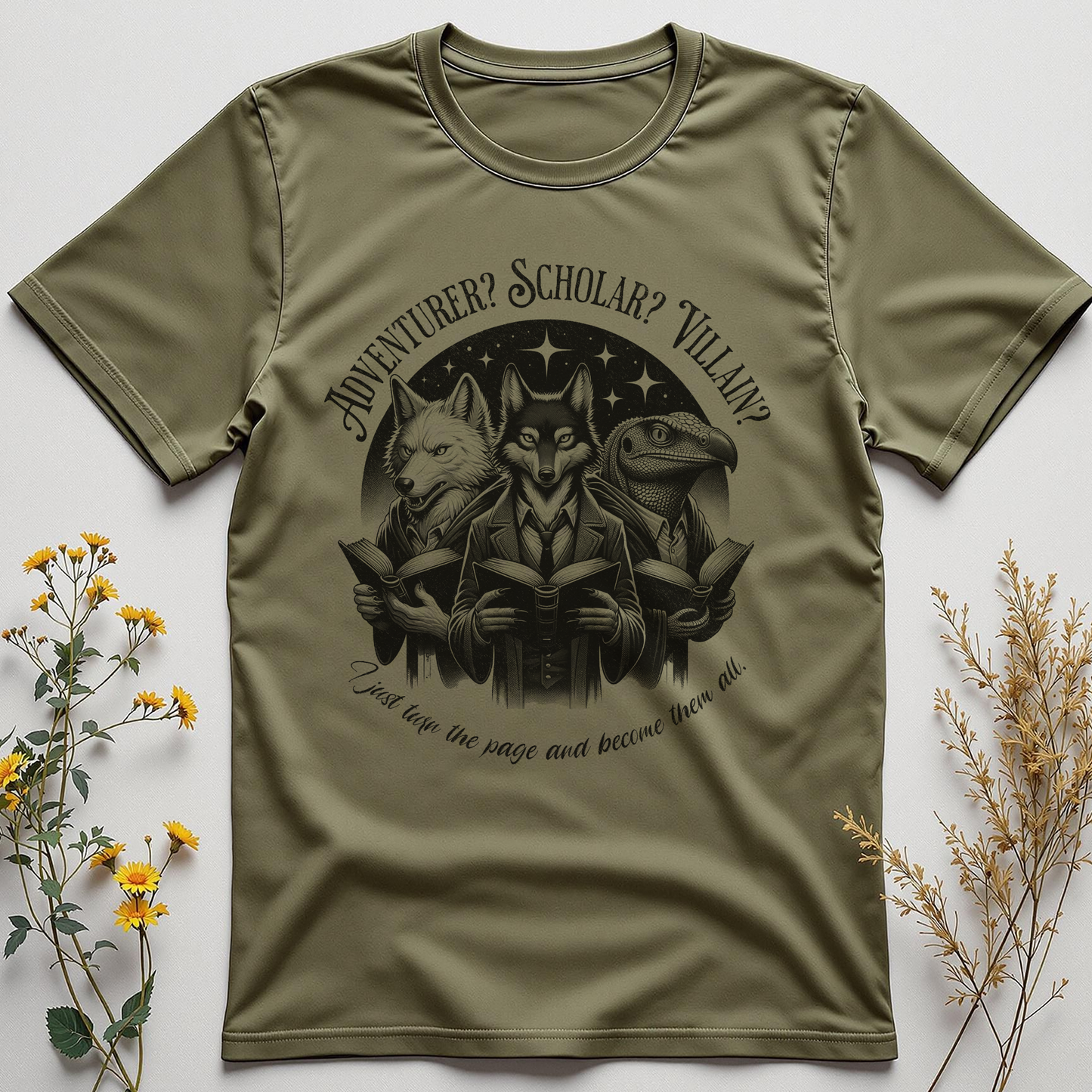 Adventurer? Scholar? Villain? Tee