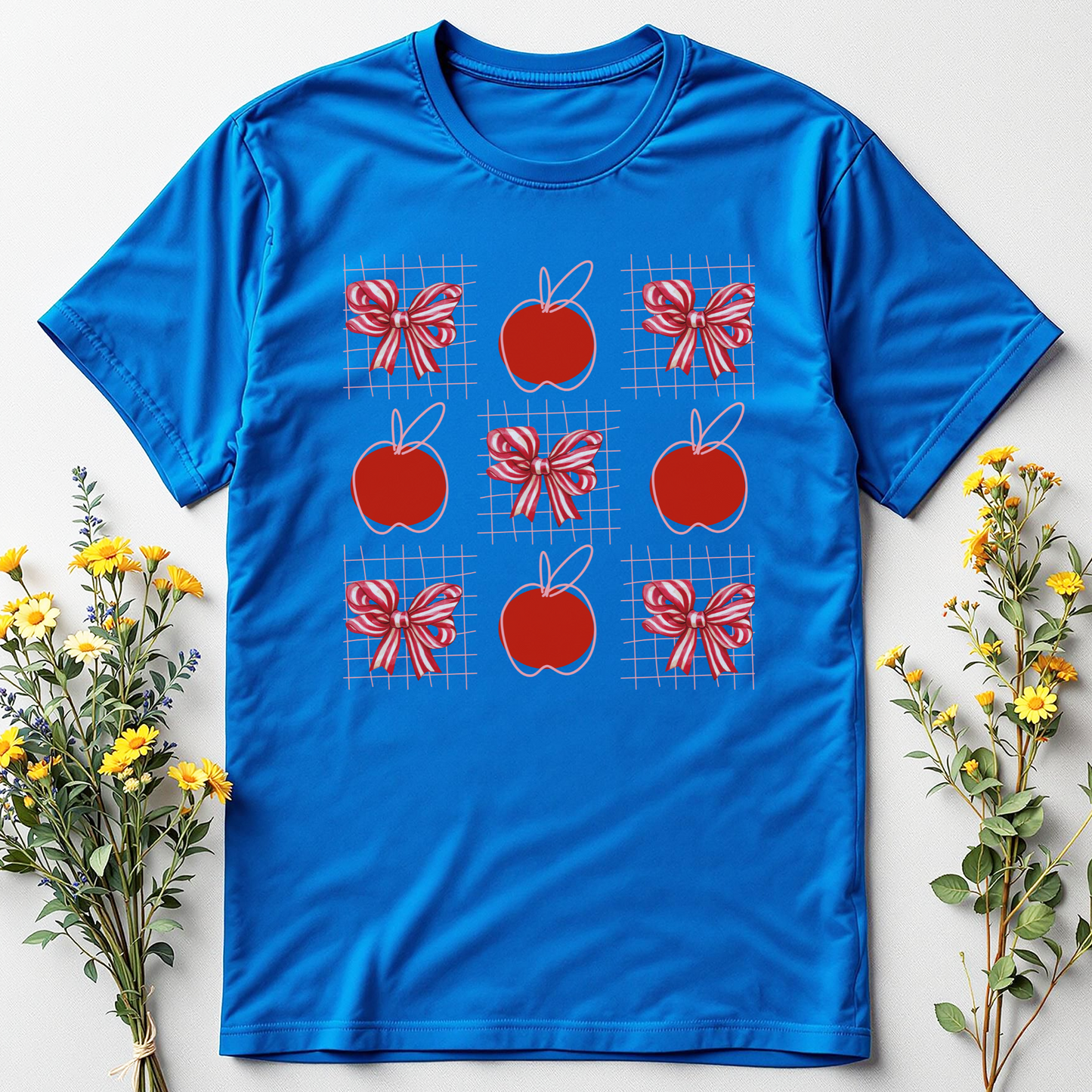 Apple of the Class Tee – Coquette Bow Teacher