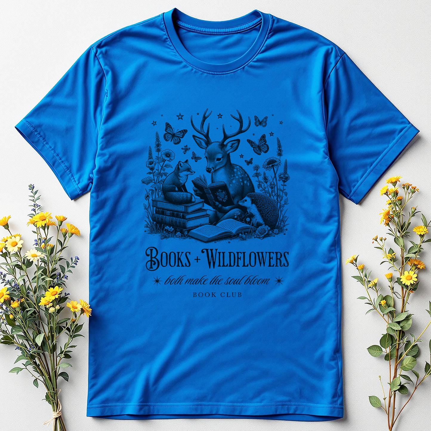 Books & Wildflowers Tee