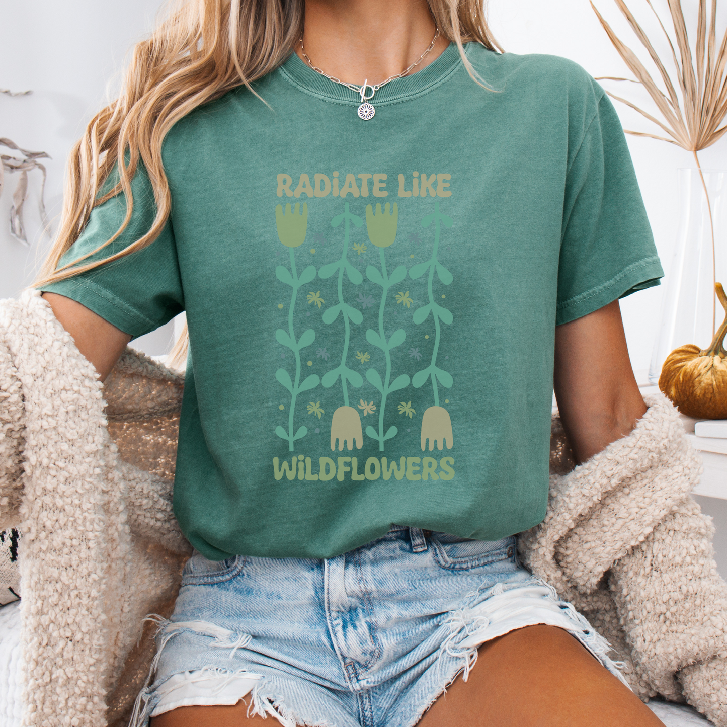 Radiate Wild – Like Sunlight on Untamed Blooms Tee