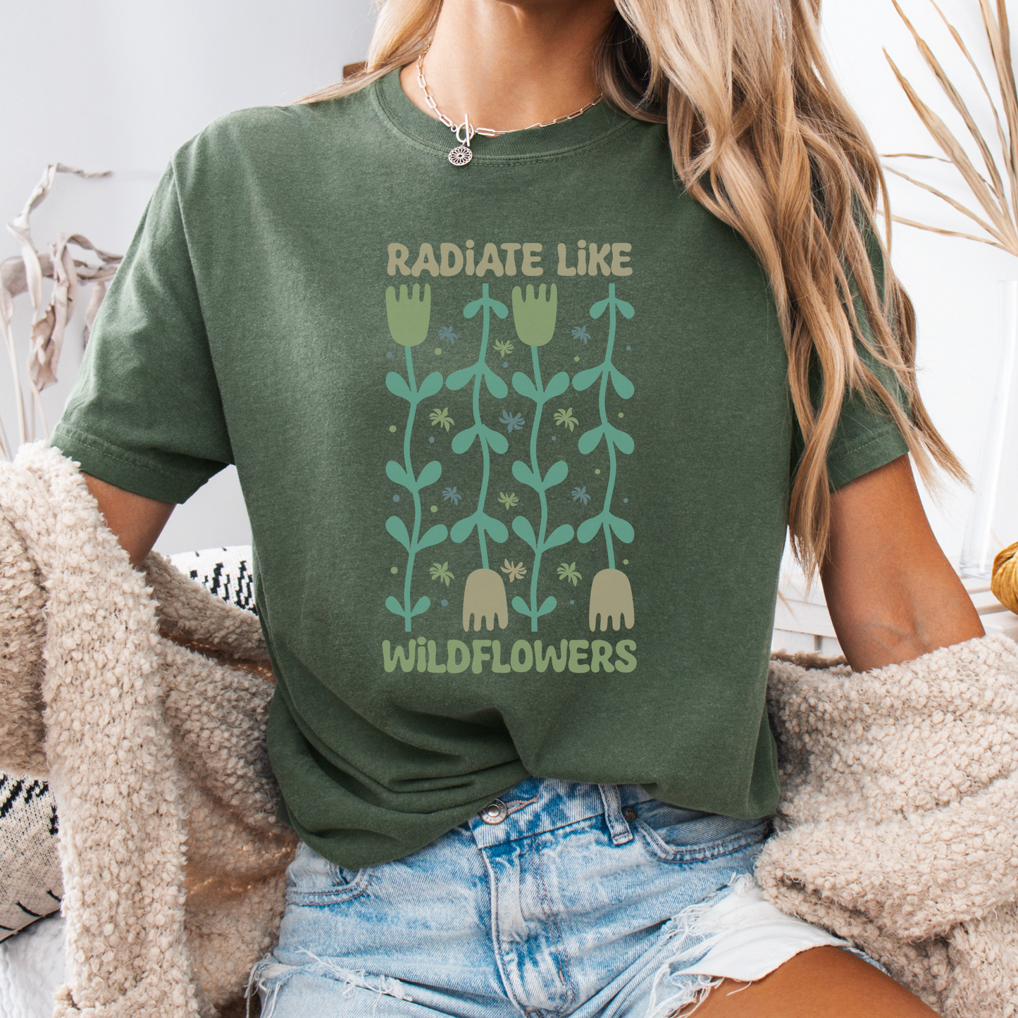 Radiate Wild – Like Sunlight on Untamed Blooms Tee
